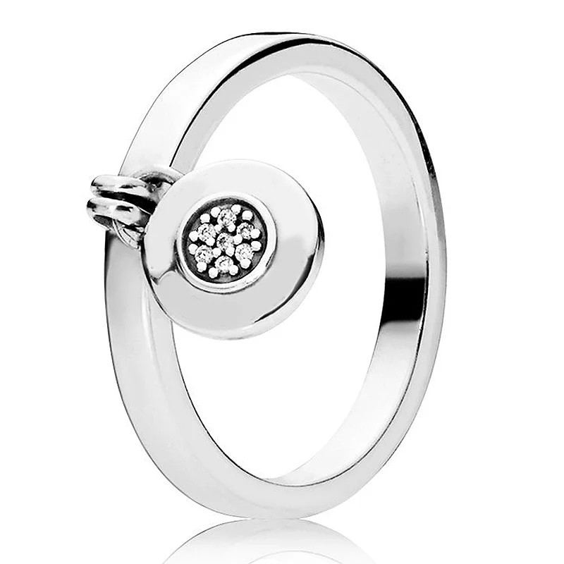 Реверсивный сердца кружево любви Подпись кольцо с украшением в виде кристаллов 925 пробы Серебряное кольцо для Для женщин подарок на день рождения, сделай сам, ювелирное изделие