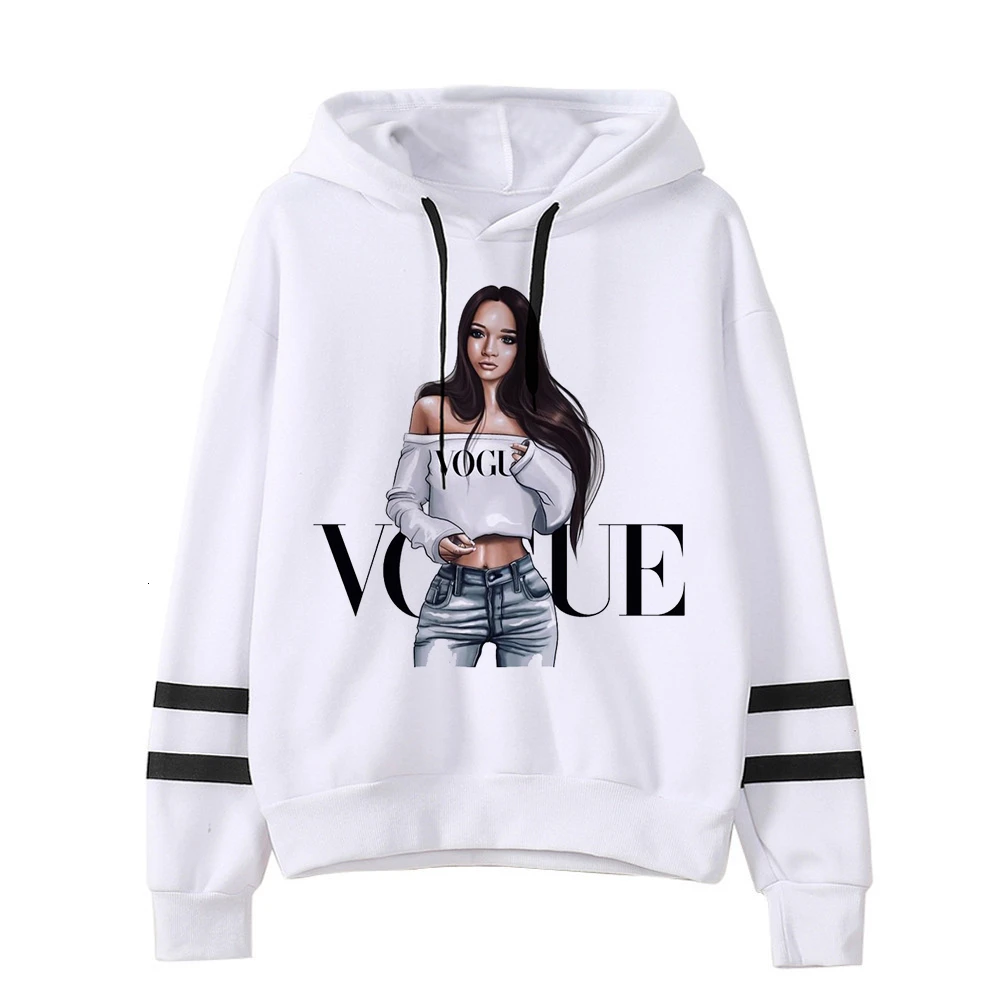 Vogue принцесса Харадзюку Kawaii теплые толстовки для женщин Ullzang Забавный мультфильм свитшот в стиле грандж 90s графическая Эстетическая толстовка женская - Цвет: 6