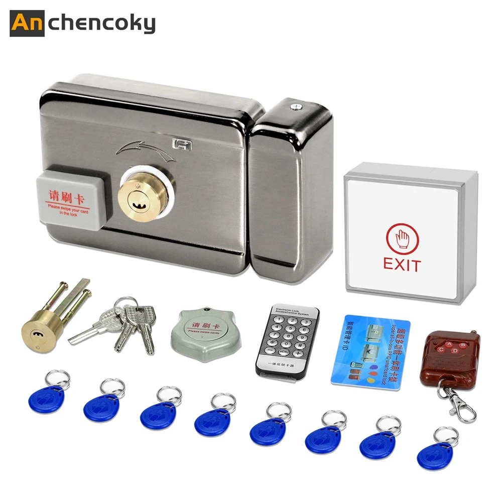Anchencoky Electronic Door Lock for Video Door Phone with Induction Card Brushing Home Electronically Controlled Unit Door Lock