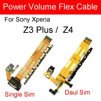 

5piece For Sony Xperia Z4 Z3+ Z3 Plus E6553 E6533 Power on off Flex Cable & Volume charging Repair Parts