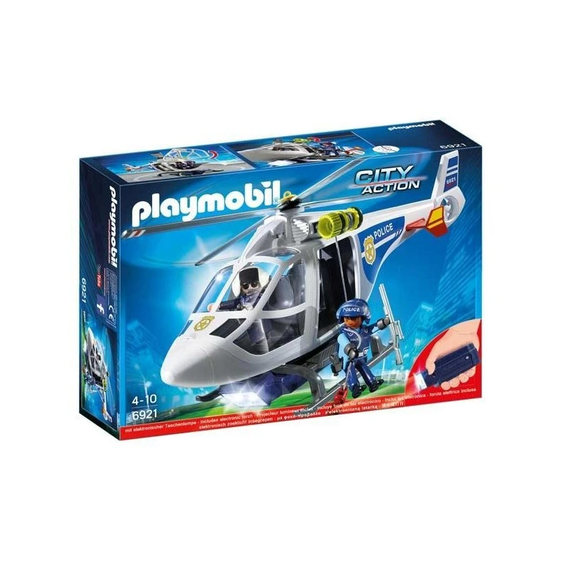 heden gans Verbergen Politie Helicopter Met Led Playmobil Lichten|null| - AliExpress