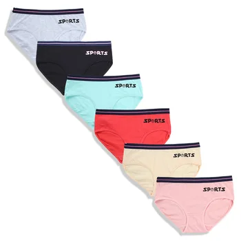 

New summer letters close-fitting girls underwear briefs sports cotton waist elastic pants adolescent underwear