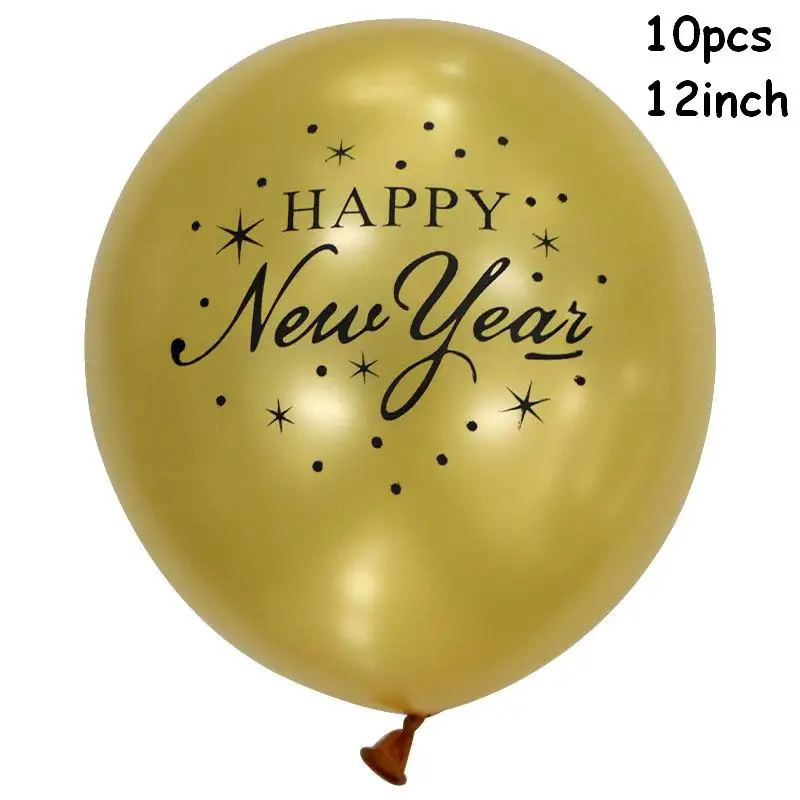 Воздушные шары с надписью "счастливый год", 16 дюймов, цифр, золотые, серебристые, фольгированные шары с буквенным принтом, рождественские украшения, новогодние вечерние шары - Цвет: 18