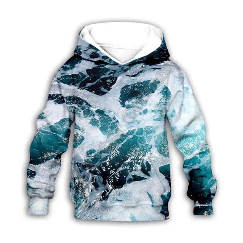 

Waves 3d printed Hoodies family suit tshirt zipper Pullover Kids Suit Sweatshirt Tracksuit/Pants 01