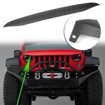 

Matte Black Car Undercover Nighthawk Light Brow Angry Look Front Grille Bar For Jeep Wrangler JK 2007-2015 2016 2017
