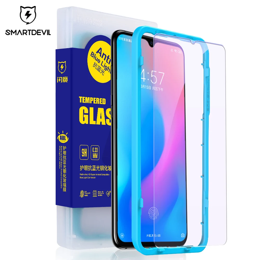 best screen guard for mobile SmartDevil Tempered Glass for Xiaomi Mi 8/8 Pro/8 Lite Screen Protector for Xiaomi Mi 9/9 SE/9 Lite/A3/5/6 HD Anti Blue Light mobile phone screen protector Screen Protectors