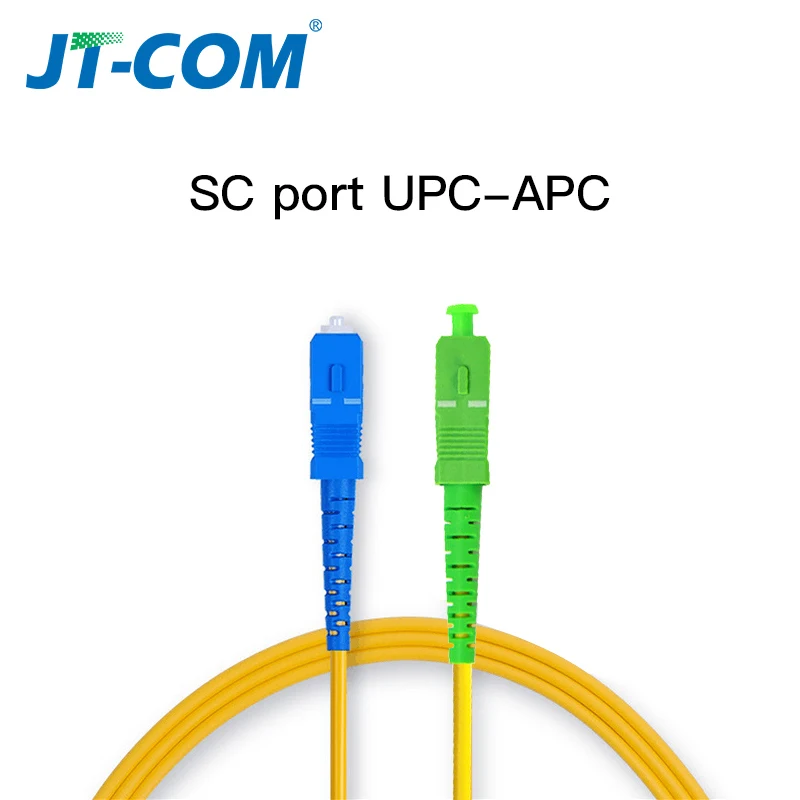 10 Pcs SC APC SC UPC Simplex 2 0mm PVC Fiber Optic Jumper Cable Single Mode 5