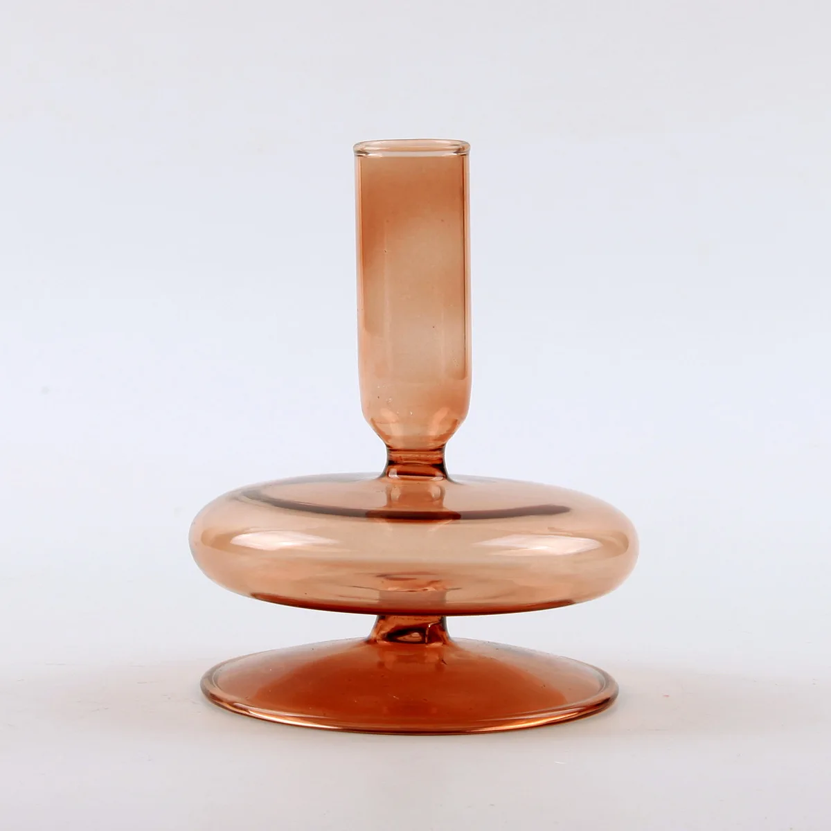 HeatResistant Crystal Glass Candle Holder Amen Crystal