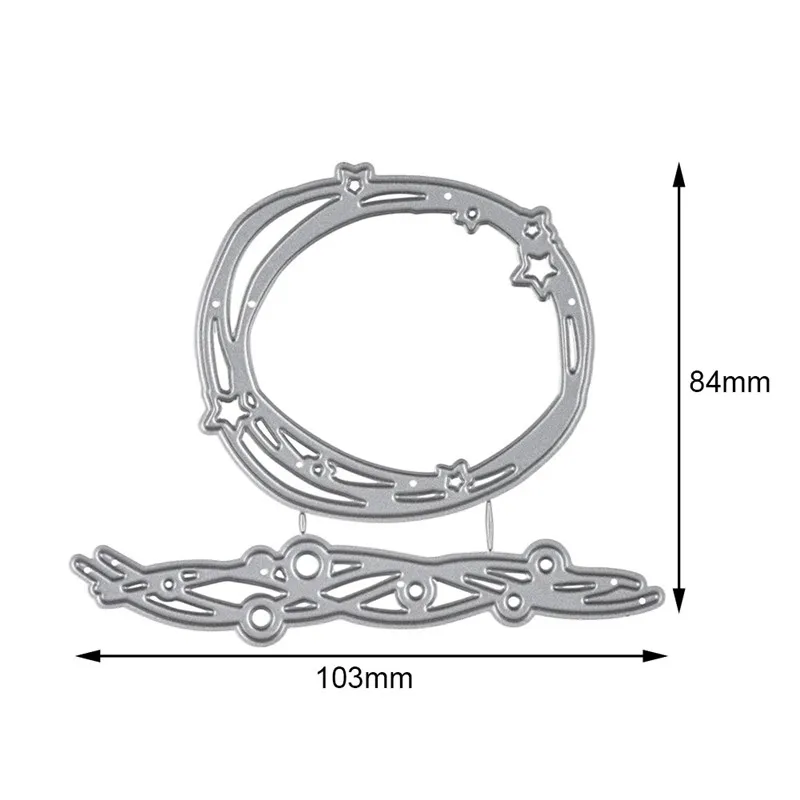 DiyArts волновой пузырь металла стали резки штампы Звезда Венок трафарет для бумага для скрапбукинга/фото карты тиснения штампы - Цвет: Dies