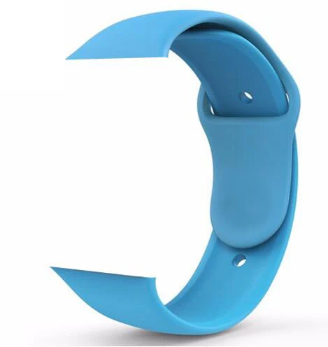 Модный силиконовый спортивный ремешок для Apple Watch Series 5 4 3 2 1 42 мм 38 мм ремешок для iWatch 40 мм 44 мм - Цвет ремешка: blue