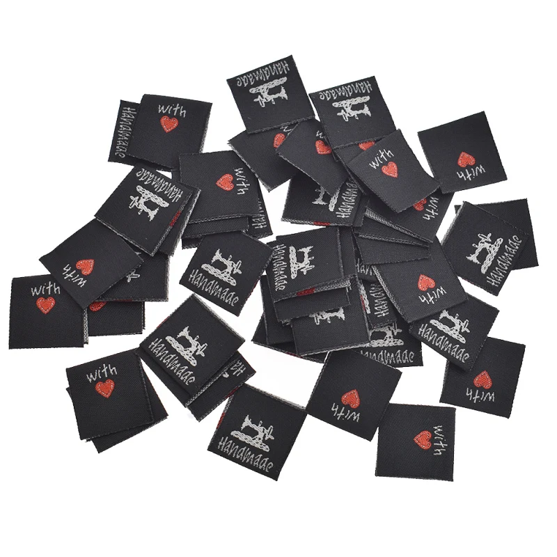 50pcs/pack Handmade Washable Cloth Garment For Labels Accessories DIY Sewing Crafts Tags Bags Decor Accessories