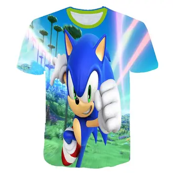 

3d Print Children Sonic The Hedgehog Boys Girls Tops Tees Cartoon Design Funny T -Shirts Kids Summer Casual Clothes For Toddler