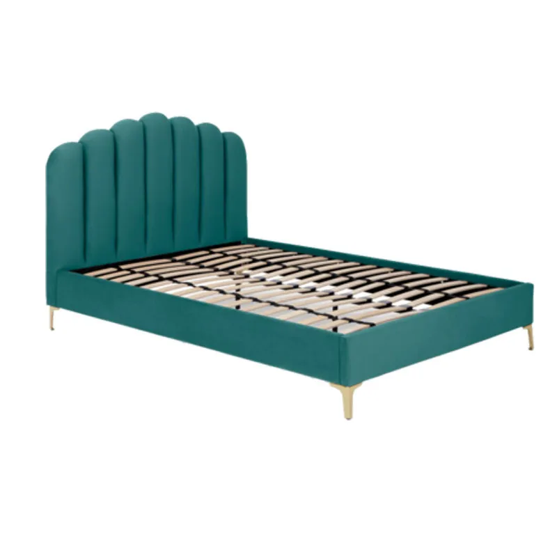 

Nordic fabric soft bed 1.5 meters bedroom double bed light luxury minimalist 1.8 meters high-end model room cloth bed