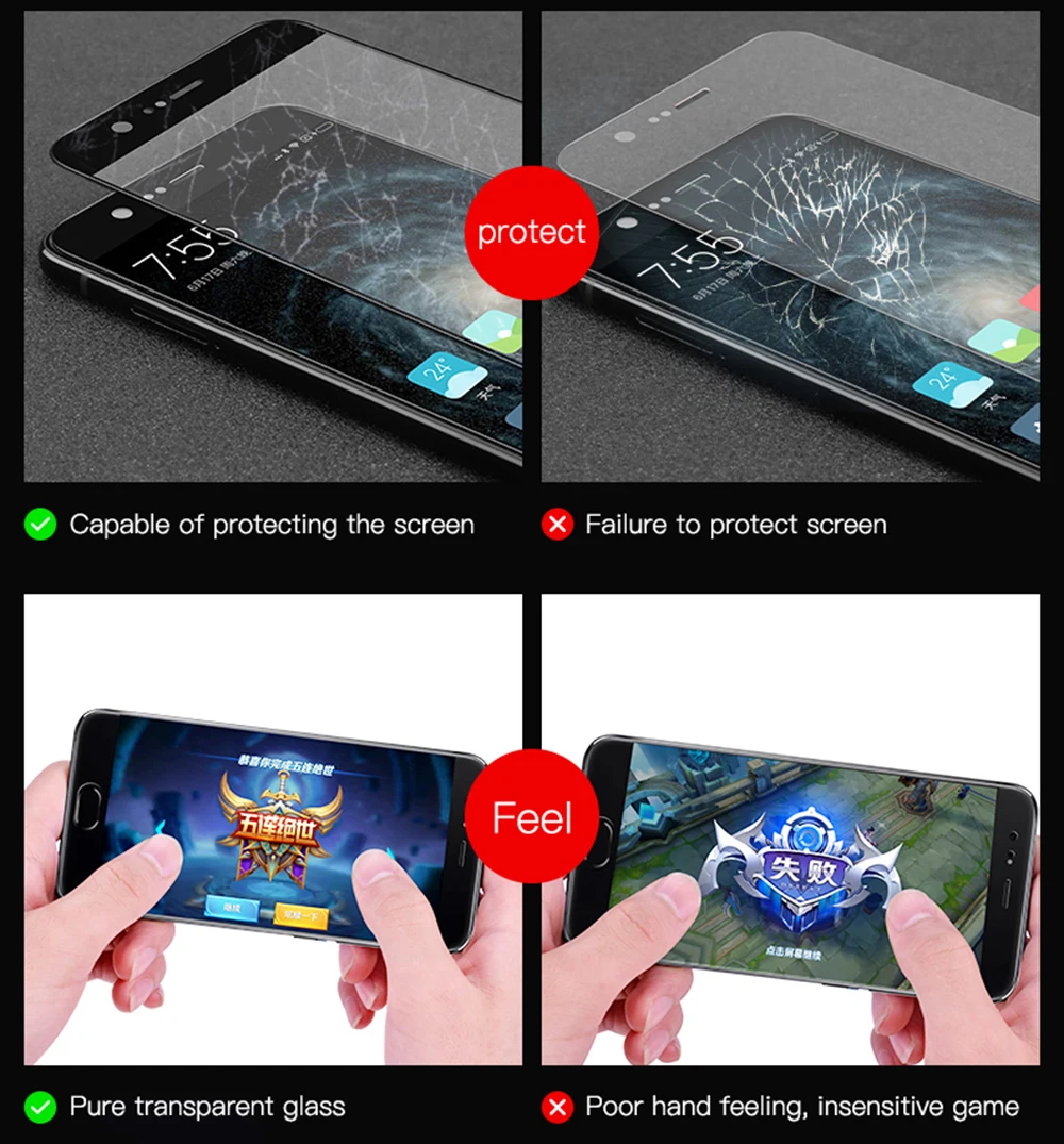 2 шт., для Xiaomi redmi Note 4 из закаленного стекла 4x5 5A Pro, Защитная пленка для экрана для redmi 6 max 2 3 4 Pro x