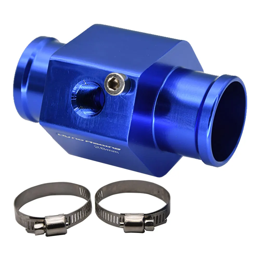 12V 24V LCD Digital Water Temp Gauge 10mm Temperature Sensor Adapter Joint Pipe Sensor for Car Gauge Modification Celsius Meter Automobile Gauge Temperature Sensor Digital Temperature Gauge Water Temperature Gauge