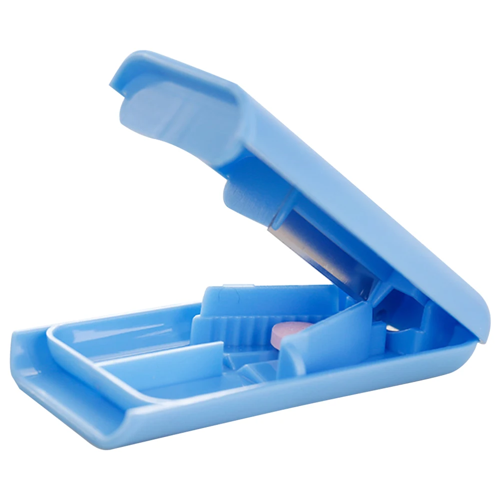 

Divider Tablet Box Grinder ABS Medicine Cutting Portable Crusher Splitter Storage Case Pill Cutter Holder Eco-friendly