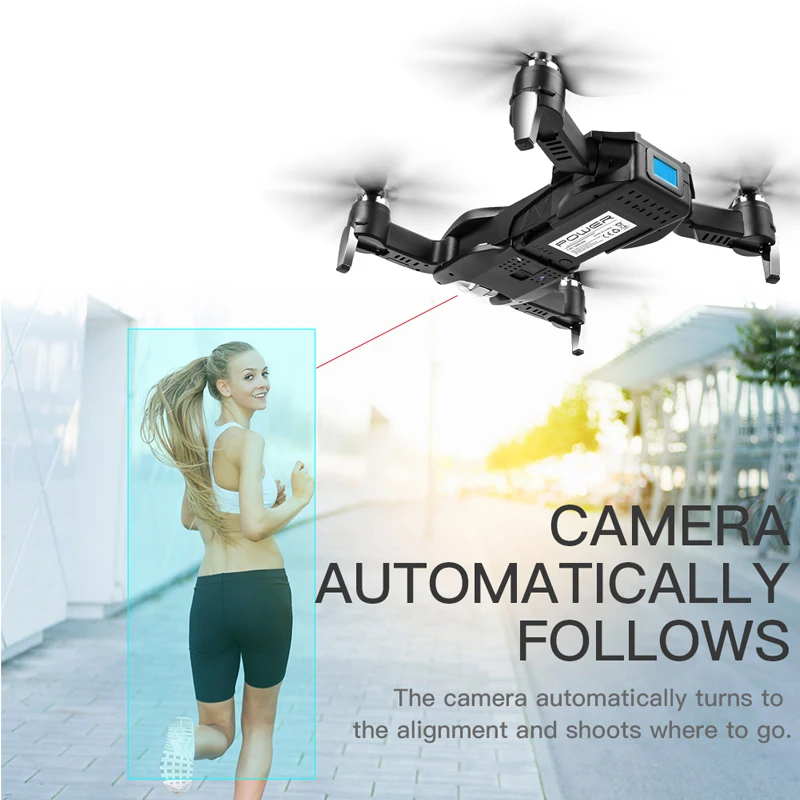  S17 RC Drone with 4K Adjustable Wide-Angle Camera Foldable Quadcopter Optical Flow Dron RC Helicopt