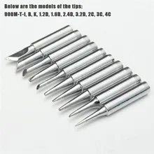 Бессвинцовые наконечники паяльника 900M-T для Hakko 936 907 8586 898D 936d Lukey 852D паяльная станция корпус инструмента