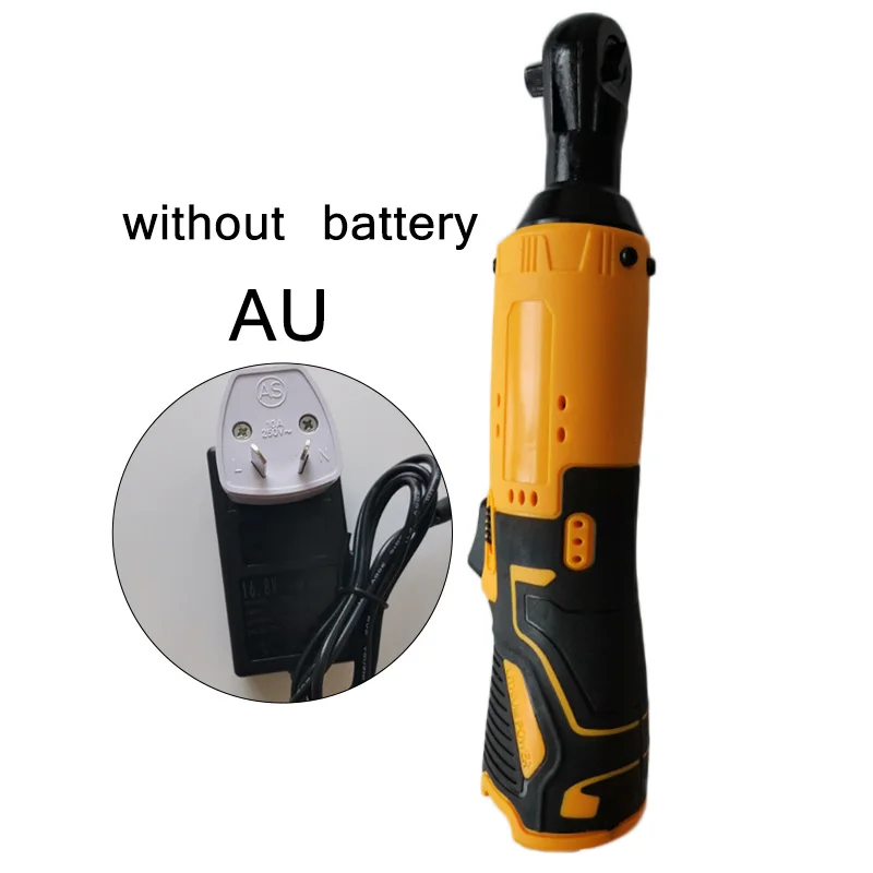 Беспроводной электрический ключ с трещоткой 12 В литий-ионный аккумулятор зарядное устройство комплект 1/" Привод 280 об/мин светодиодный светильник UK/US/EU/AU - Цвет: AU  Without Battery