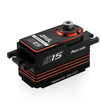 

1PCS Storm15 High Pressure Brushless Servo 15KG Metal Gears Remote Control Spare Parts for RC Vehicles Car Model Red