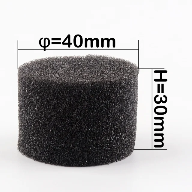 Dia 40 by 30mm Black