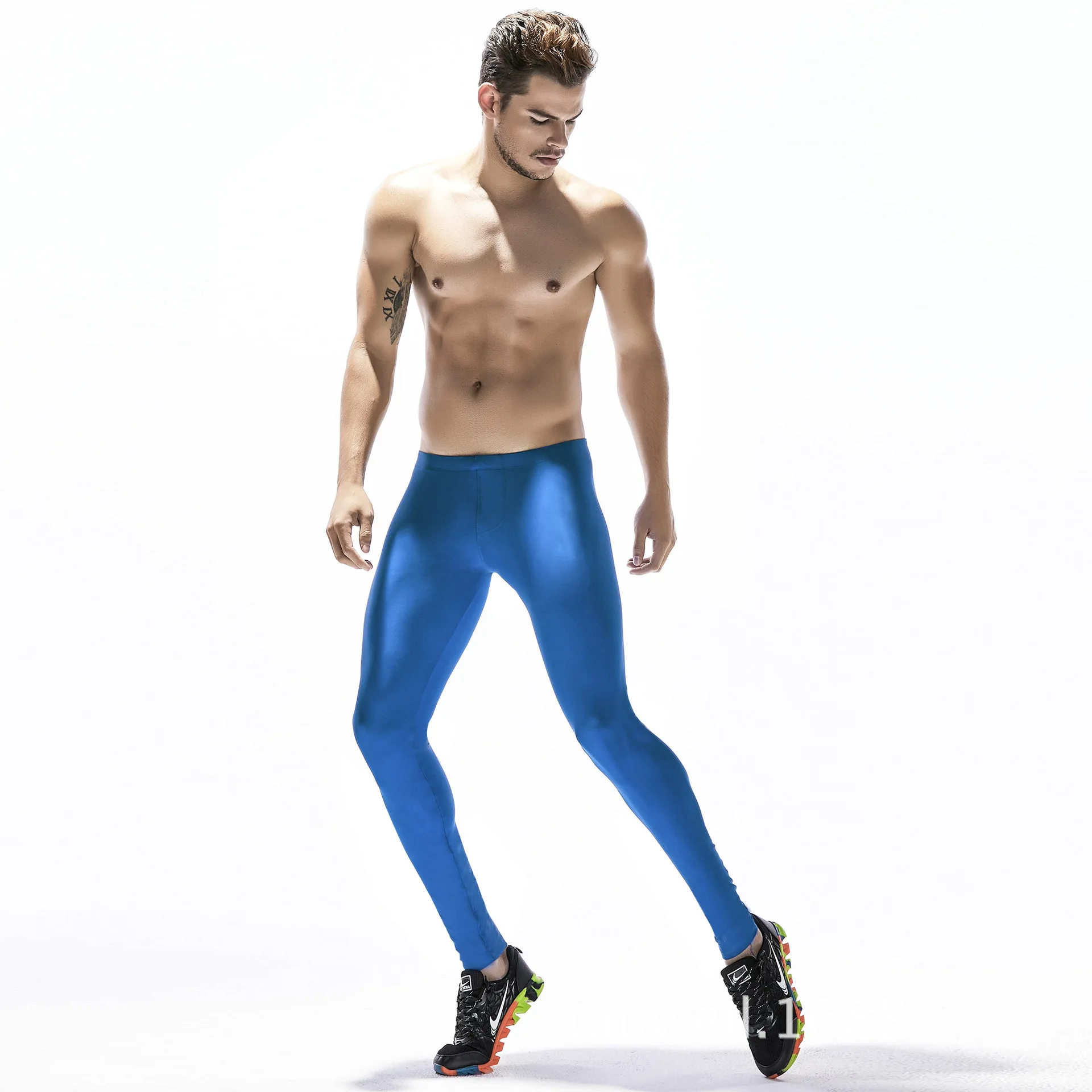 Men Sweatpants Quickly Dry Elastic Compression Leggings Tights Skinny Sport Pant Jogger Running Fitness Workout Pant Sportswear