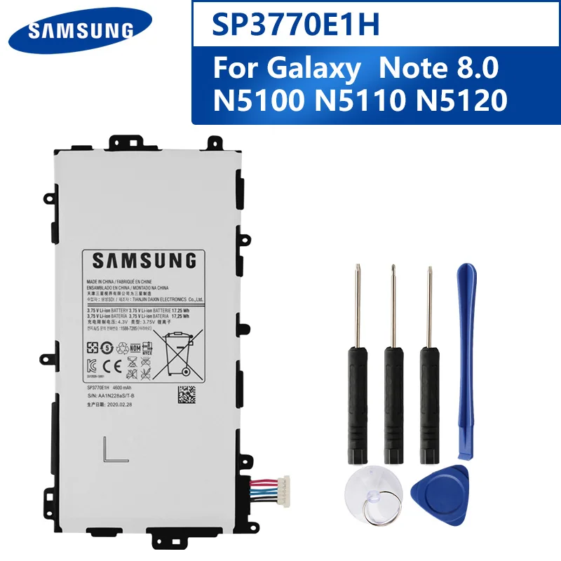 Оригинальный сменный аккумулятор SP3770E1H для планшета Samsung GALAXY Note 8 0 N5100 N5110 N5120