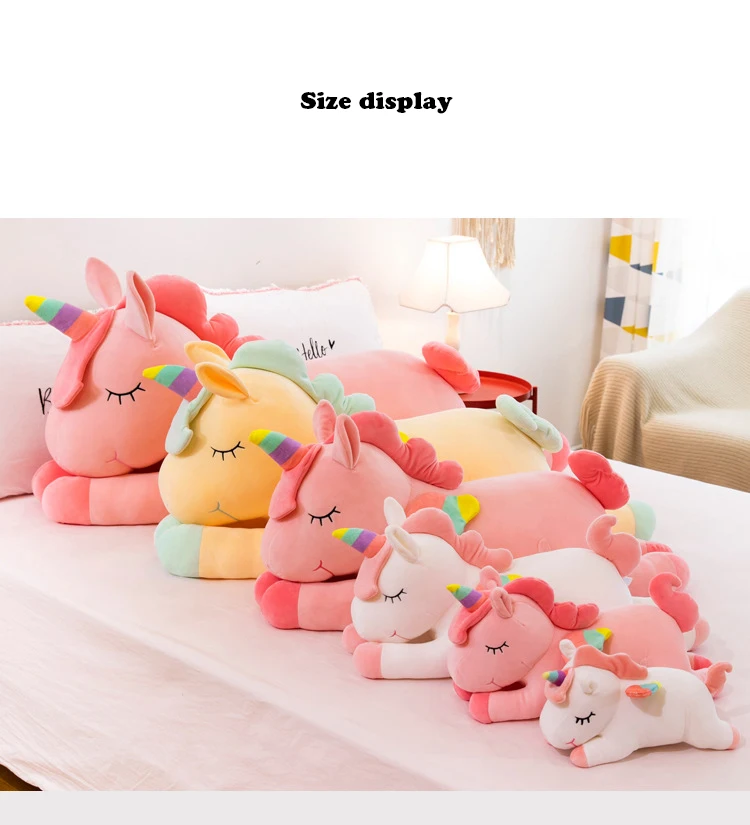 Large Comfortable Plush Lying Unicorn Doll Children‚Äôs Gift