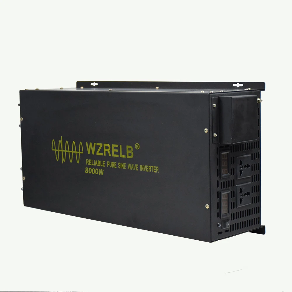 Чистая синусоида солнечный инвертор 24V 220V 8000W фары для автомобилей Мощность инвертор Батарея постоянного тока в переменный преобразователь переменного тока 12 V/48 V/96 V до 120 V/230/240 V
