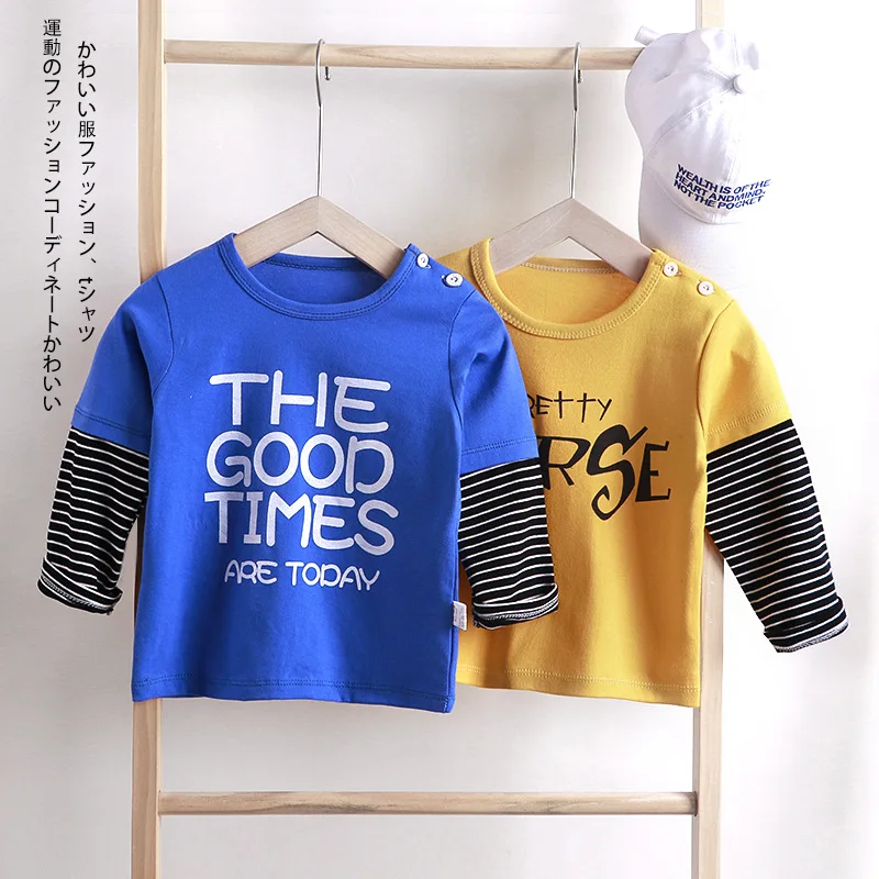 Casual Clothing For Kids Baby Striped Clothes Long Sleeve Winter Autumn T Shirt Baby Infant Wear Street Cotton Tops 2