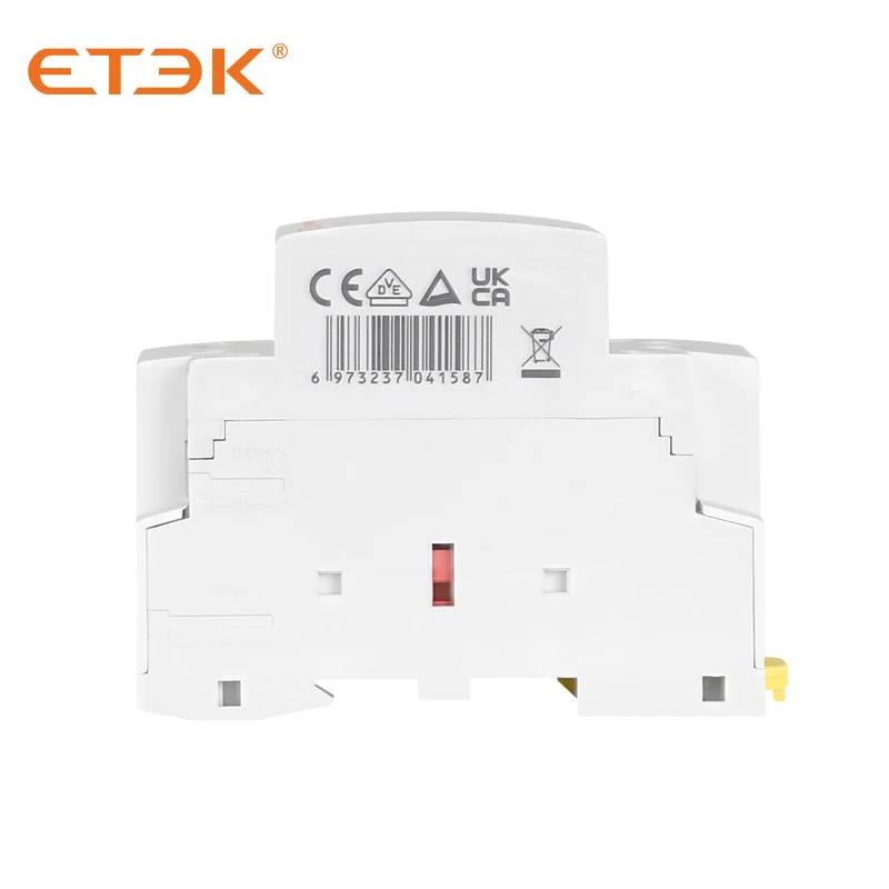 ETEK Household AC Modular Contactor 220v Single Phase 2P 40A 2NO Coil Din  Rail Type EKMF