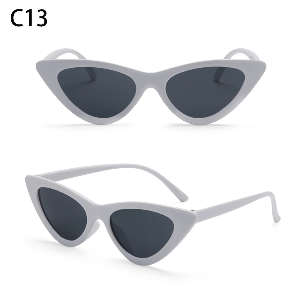 1PC Unisex Vintage Cat Eye Sunglasses Fashion Small Frame UV400 Shades Sun Glasses Party Travel Streetwear Eyewear Great Gift ladies sunglasses Sunglasses