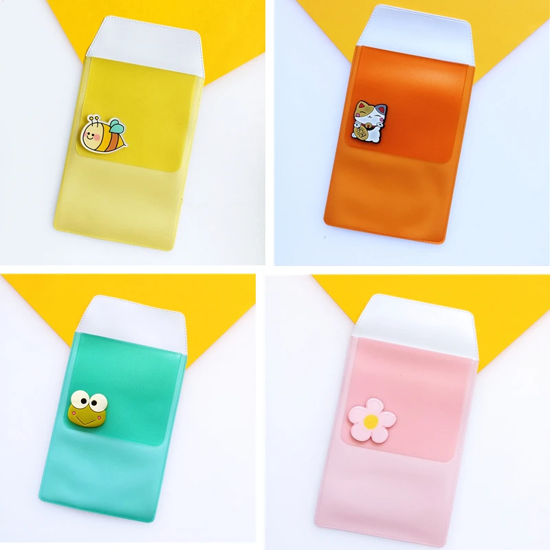 Enfermera estuche de bolígrafo lindo frutas de dibujos animados animales PVC bolsillo fuga-tinta a prueba de sostenedor de la pluma para médico enfermeros manga protectora