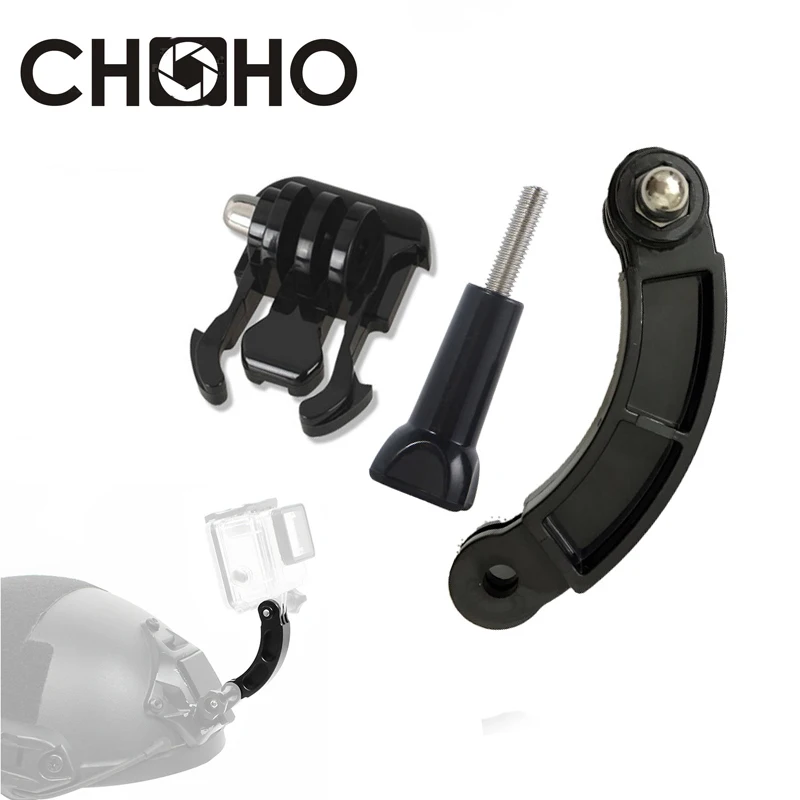 Lot de 5 supports de caméra d'action pour casque, fixation GoPro