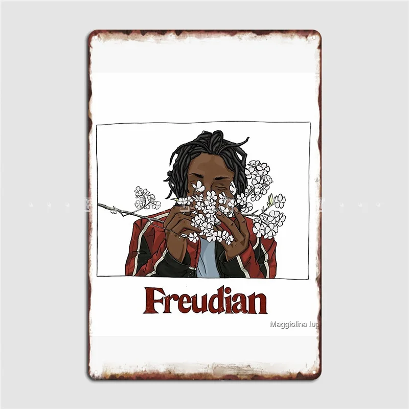 

Freudian Poster Metal Plaque Club Cinema Customize Mural Painting Tin Sign Poster