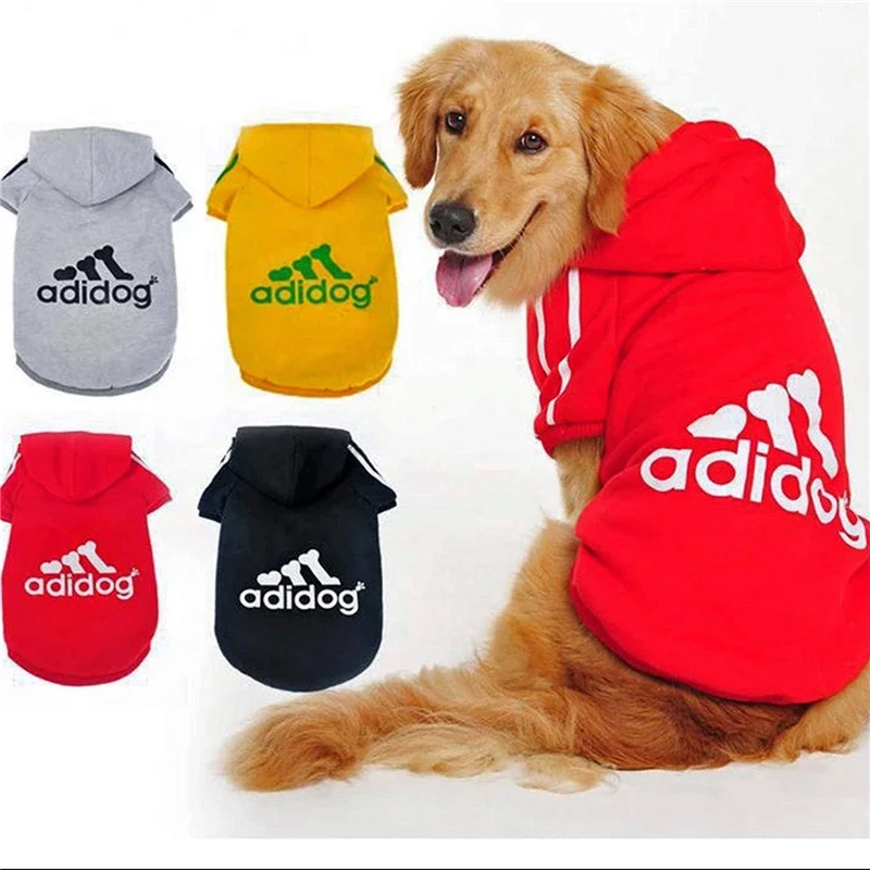 Повседневная Осенняя зимняя верхняя одежда с капюшоном Adidog Одежда для собак теплое пальто с капюшоном одежда куртка для собак модная одежда для собак пальто для домашних животных