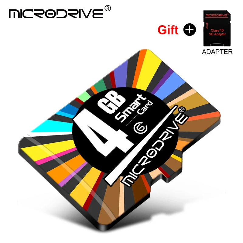 Micro SD карта 32 Гб 64 Гб 128 Гб карта памяти 16 ГБ 8 ГБ 4 ГБ флэш-карты cartao de memoria tf карта Высокое качество microSD - Емкость: 4GB Class 6