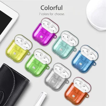 

Suitable for Airpods2/1 Bluetooth headset shell two-in-one TPU+PC anti-fall protective cover