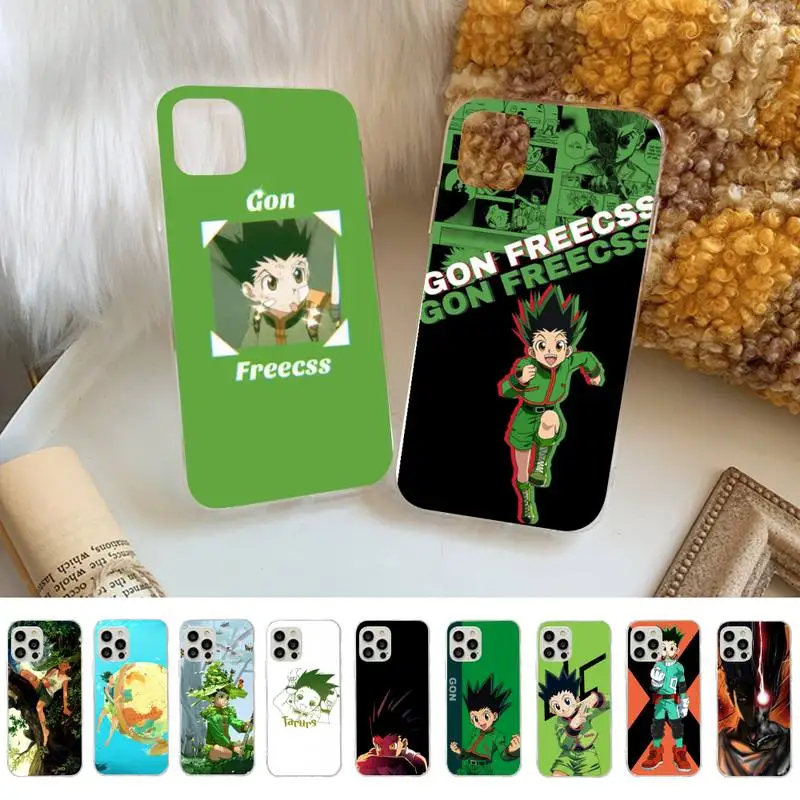Чехол для телефона Hunter x HXH Anime Gon Freecss iphone 13 11 12 pro XS MAX 8 7 6 6S Plus X 5S SE 2020 XR | Мобильные