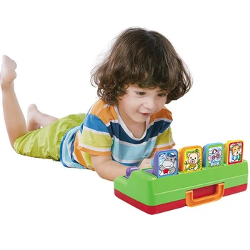 

Kid Early Educational Interactive Pop Up Animals Toy With Music Light Memory Training Toy Baby Learning Development Toy Gift