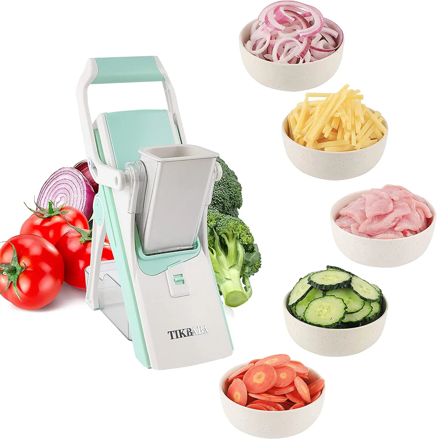 Mandolin slicer kitchen knife multi-function vegetable cutter manual professional grater with adjustable 304 stainless steel kit | Дом и сад