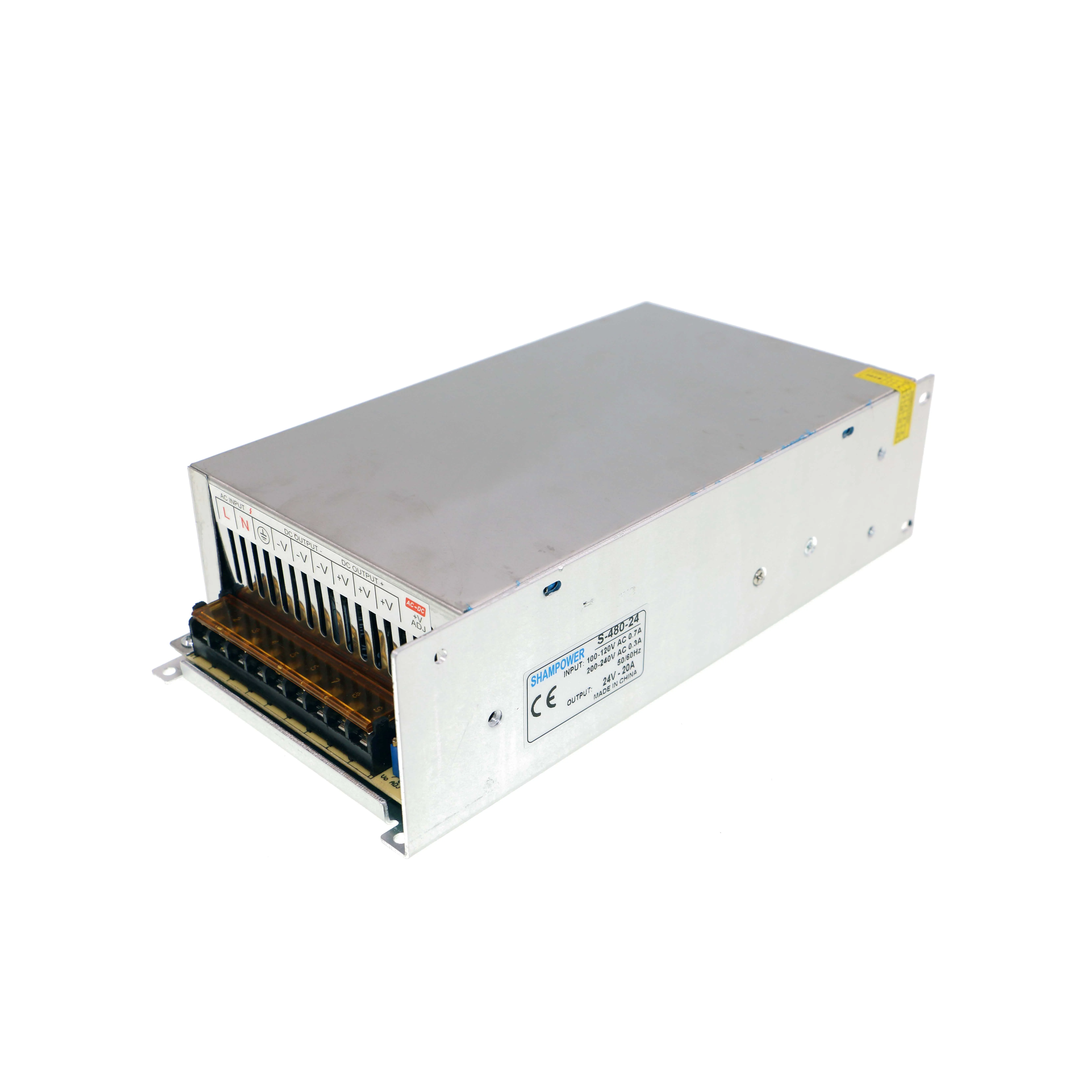 Фиктивные Мощность переключение Питание AC110V/220 V постоянного тока до DC24V1A 2A 5A 10A 15A 20A 30A 10 Вт 24 Вт/48 Вт 240W 360W Светодиодные ленты источник Мощность адаптироваться - Цвет: 24V 20A 480W L