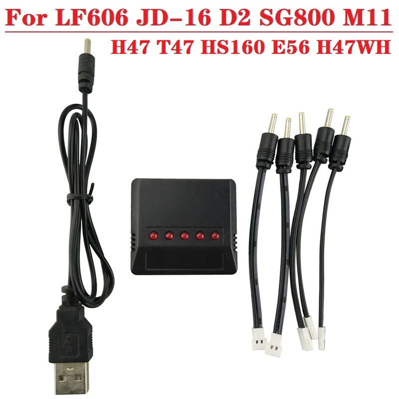 Зарядное устройство USB 3 7 в для H47 H47wh E56 LF606 SG800 D2 JD-16 S606 M9 M11 HS160 | Игрушки и хобби