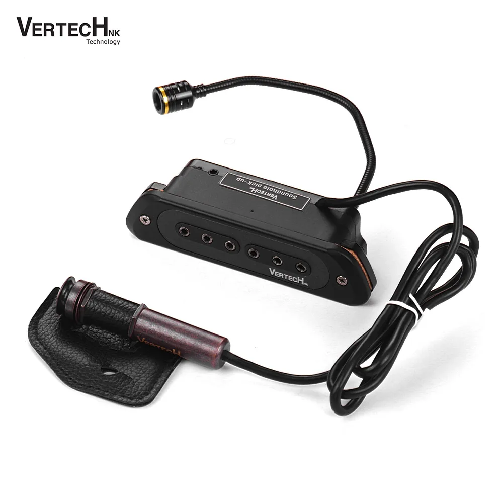 VERTECHnk VS-9MV активная гитара Soundhole pick up 3 pick-up Ways с 6,35 мм Endpin Jack регуляторы громкости для акустической фольклорной гитары