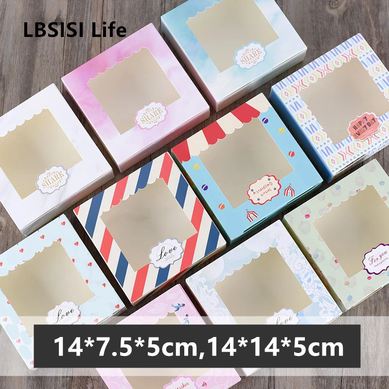 Paper-Boxes Cake-Decorating-Supplies Gift Window-Cookie Wedding-Party-Favor Baking Christmas