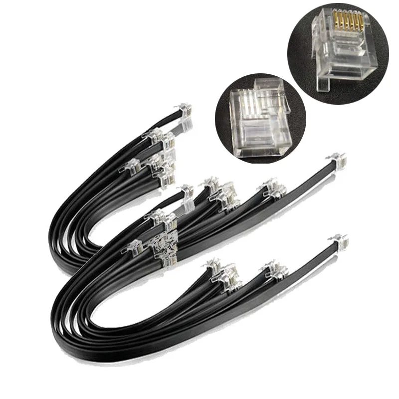 

10Pcs/Lot EV3 Data Line Crystal Connector Cable BB601 Sensor Motor Building Blocks Model Parts Fit For MOC EV3 Robot 45544 9898
