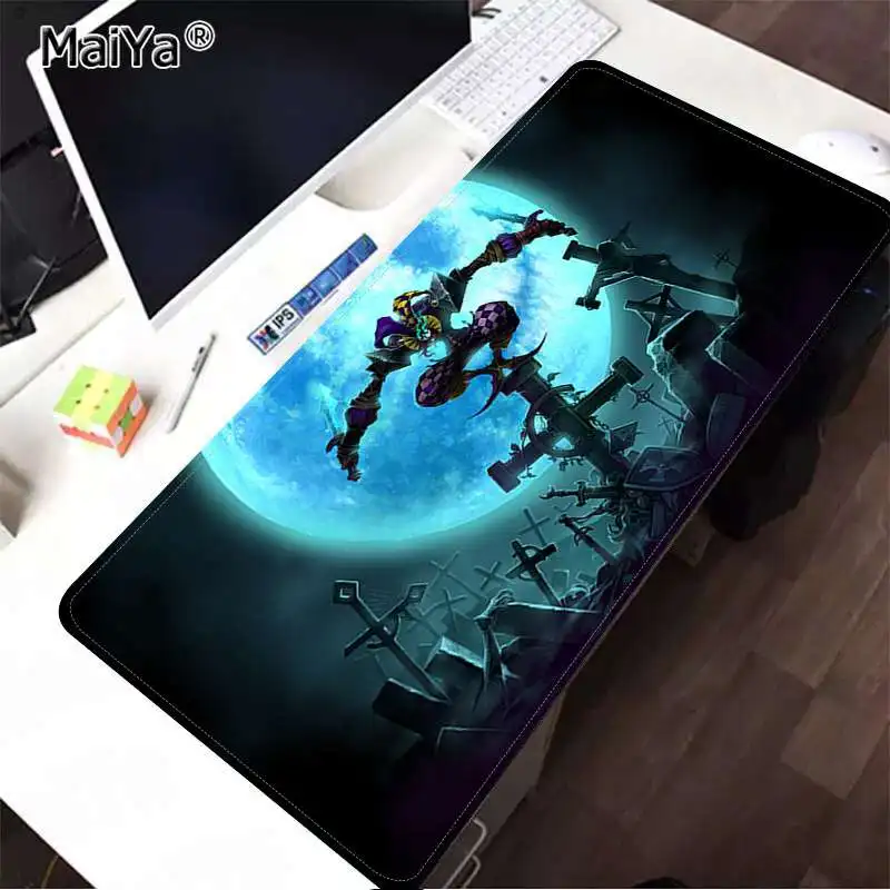 Lock Edge 40X90cm Maiya простой дизайн League of Legends Shaco резиновый ПК игровой коврик для мыши резиновый ПК игровой коврик для компьютера - Цвет: Lock Edge 40X90cm