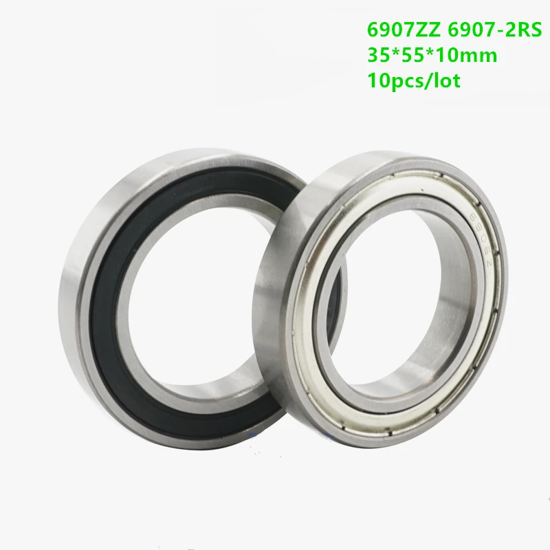 10 шт./лот подшипник хорошего качества 6907ZZ 6907-2RS 35x55x10 радиальные шарикоподшипники