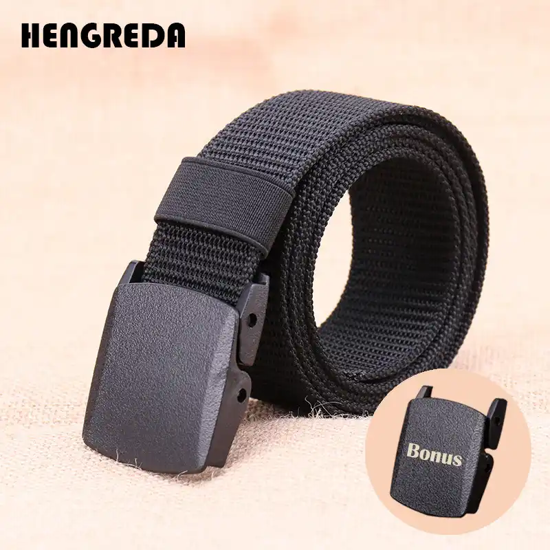 nylon belts with plastic buckle