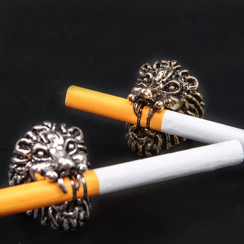 Smoking Cigarette Finger Ring Hold Smoker Cigarette Hand Holder for Lady Smoking Accessories Cigarette Holder Ring Man Gifts